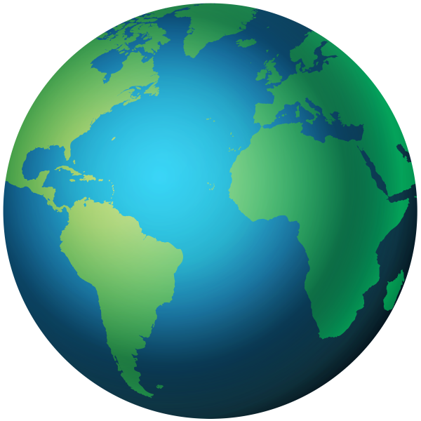 Земля на белом фоне