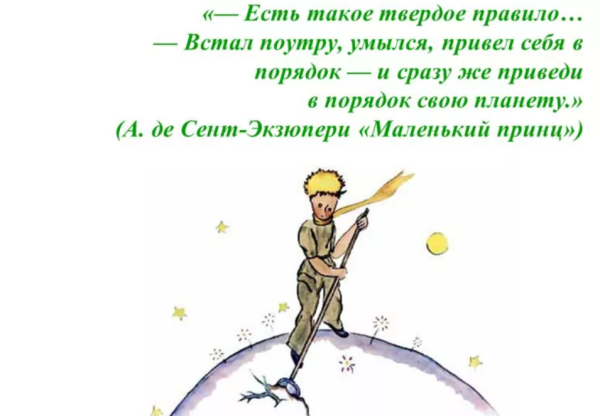 Антуан де сент Экзюпери приведи в порядок свою планету