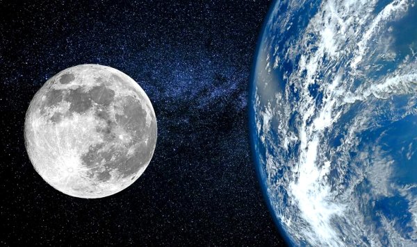 Планета земля и Луна