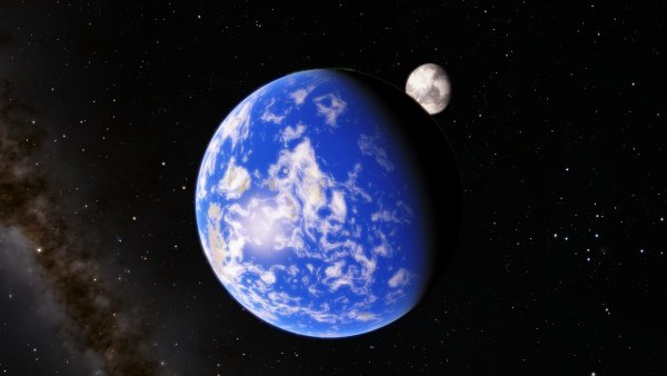 Луна из космоса