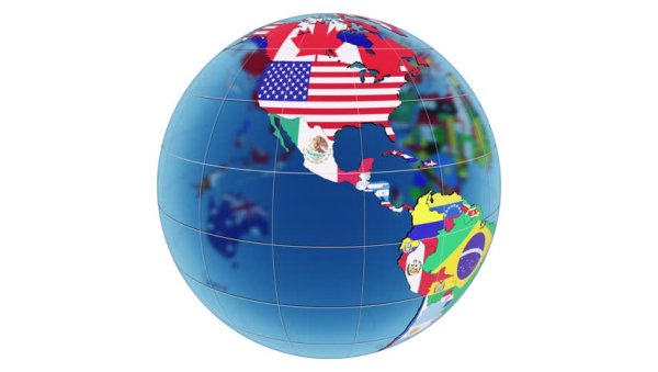 Государства на глобусе