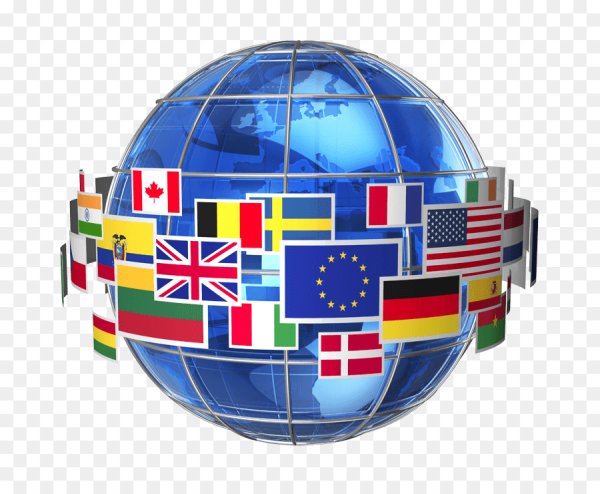 Земной шар с флагами