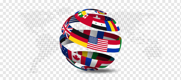 Глобус с флагами