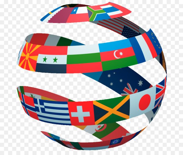 Флаги стран ленточкой