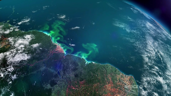 Тихий океан вид из космоса