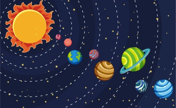 Планеты солнечной системы рисование для детей