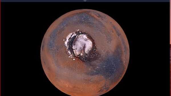 Марс в телескоп 200 мм