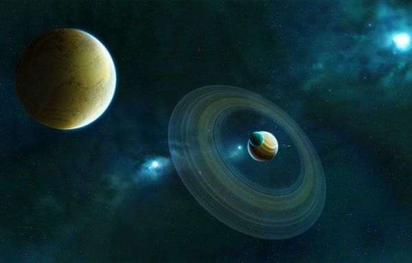 Космос планеты спутники