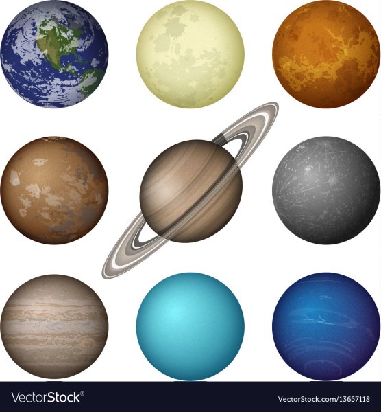Планеты для вырезания цветные