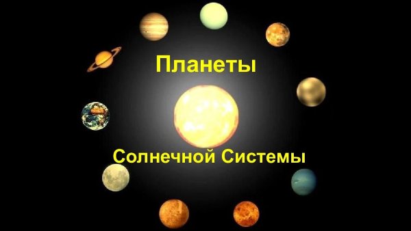 Надпись планеты солнечной системы