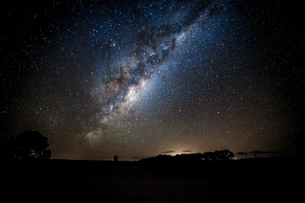 Звездное небо с Млечным путем