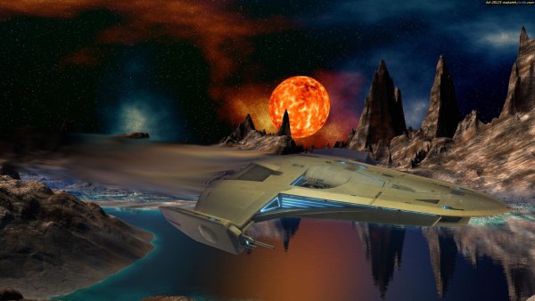 Космические корабли будущего на планете