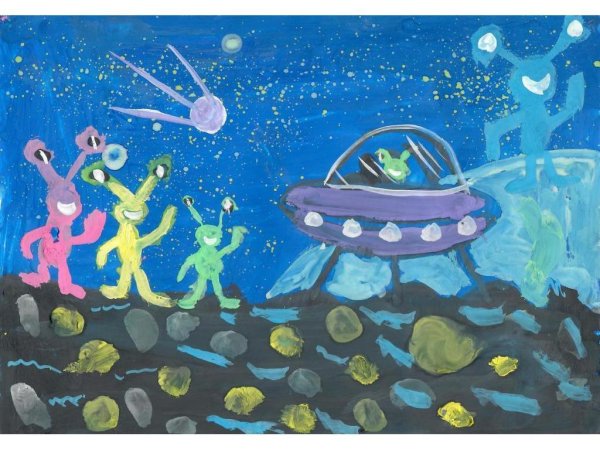 Рисование пришельцы из космоса