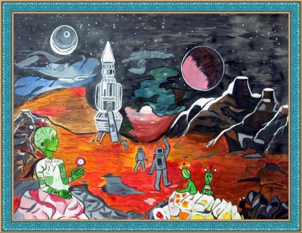 Рисунки на тему инопланетяне