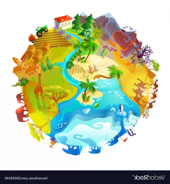 Земля вектор для детей