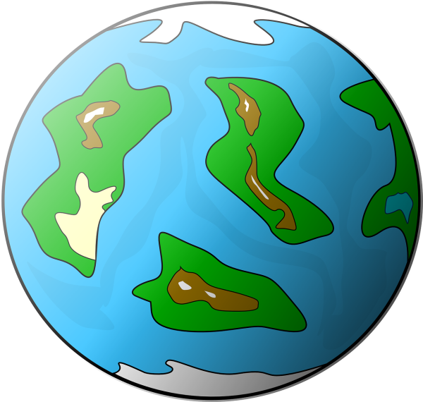 Планета земля мультяшная