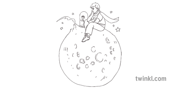 Иллюстрация маленький принц логотип