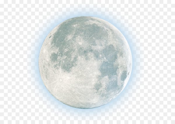 Луна на белом фоне