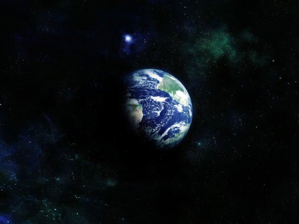 Планета земля в космосе