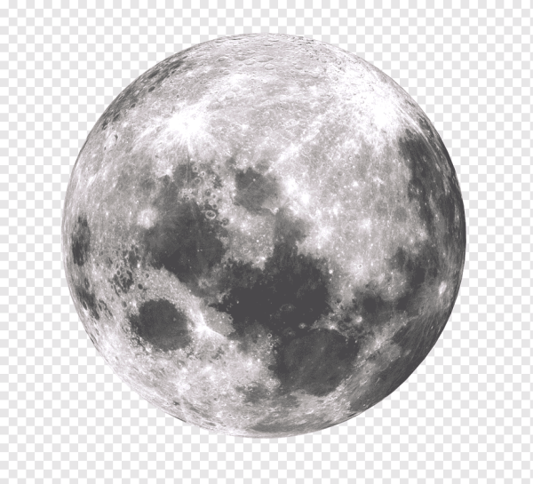 Луна на прозрачном фоне
