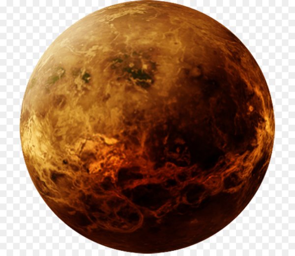 Венера Планета на белом фоне