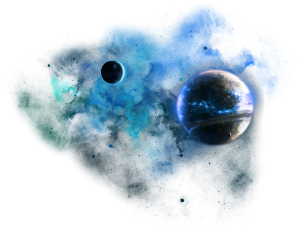 Космос на прозрачном фоне