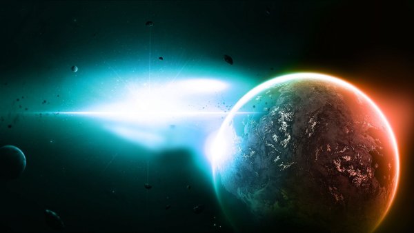 Креативный рабочий стол Планета