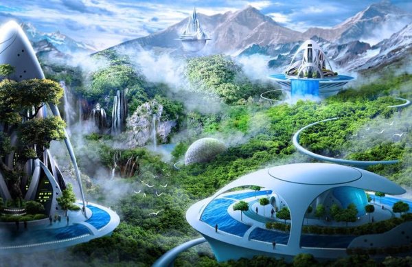 Эко футуризм город