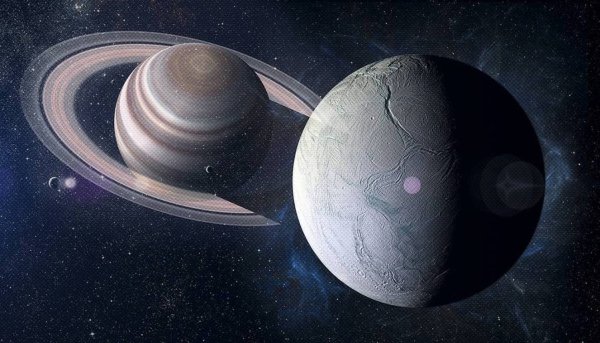 Планеты гиганты Сатурн Спутник Энцелад