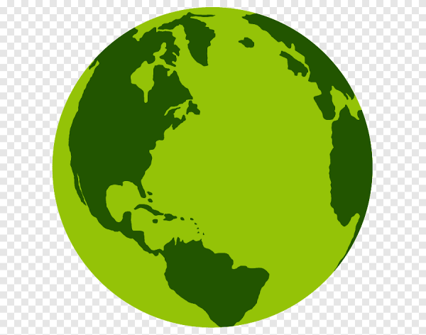 Земной шар зеленый