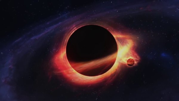 Черная дыра и планеты