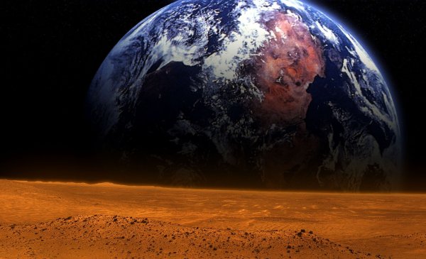 Космос земля Марс