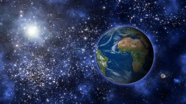 Планета земля в космосе