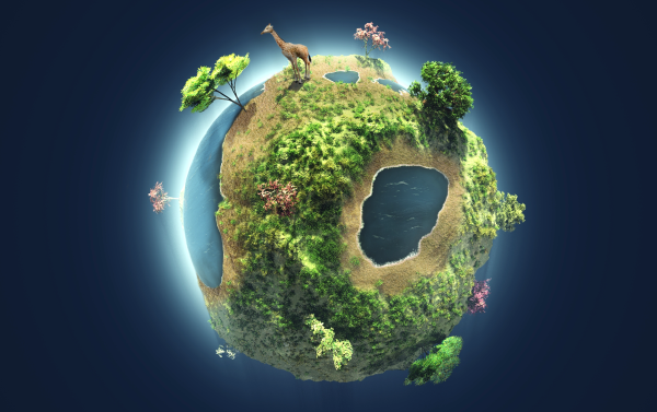 Планета земля 3d Art