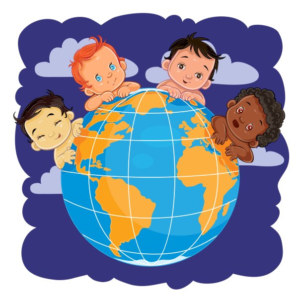 Дети на земном шаре