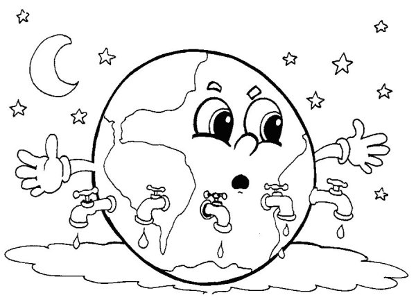 День воды раскраска