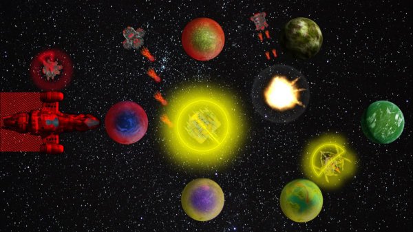 Космическая игра с планетами