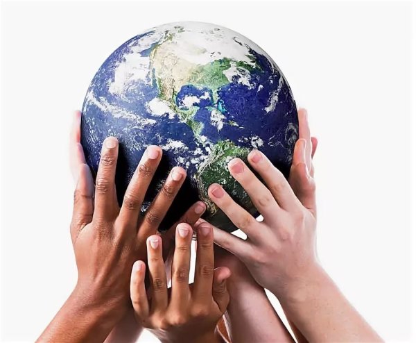 Земной шар в руках