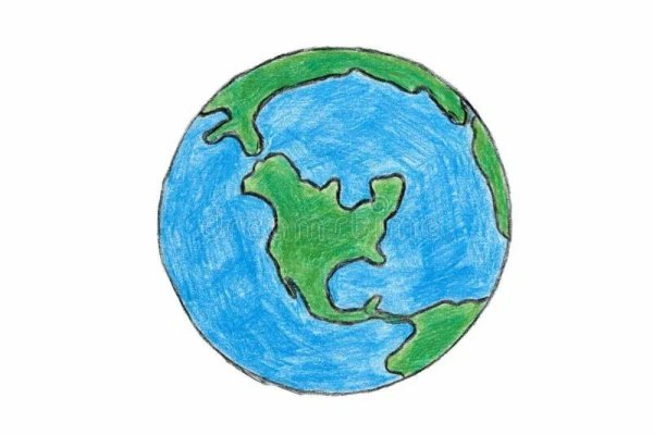Земля карандашом цветным