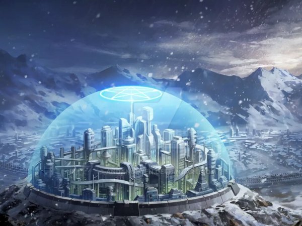 Город будущего под куполом