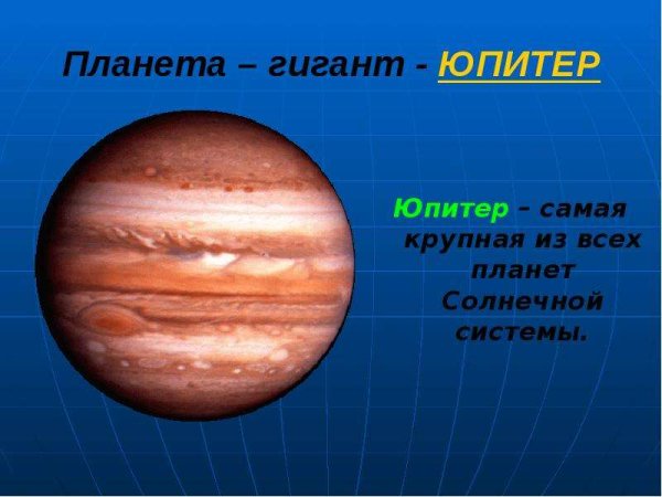 Планеты гиганты Юпитер