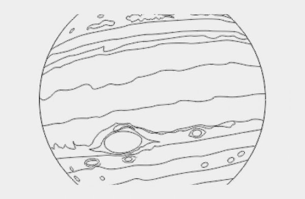 Планета Юпитер раскраска