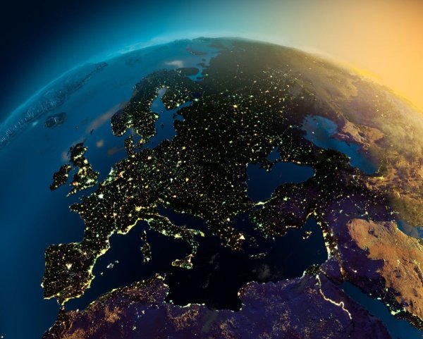 Вид земли из космоса
