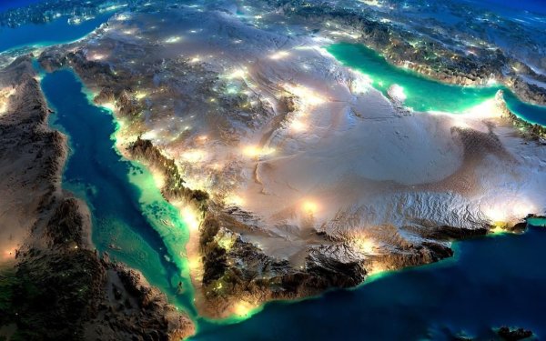 Саудовская Аравия из космоса