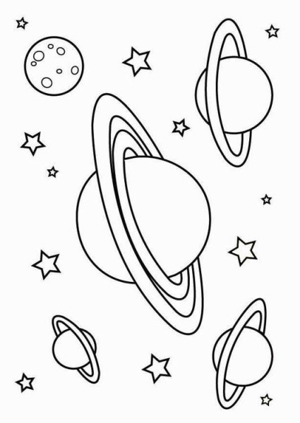 Раскраски звезды и планеты