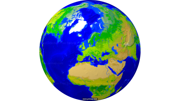 Земля на глобусе для детей