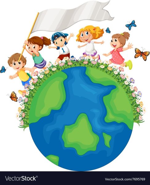 Дети на земном шаре