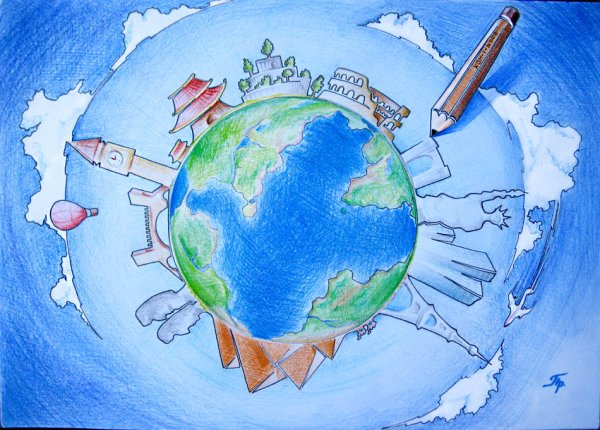 Рисунок на тему путешествие
