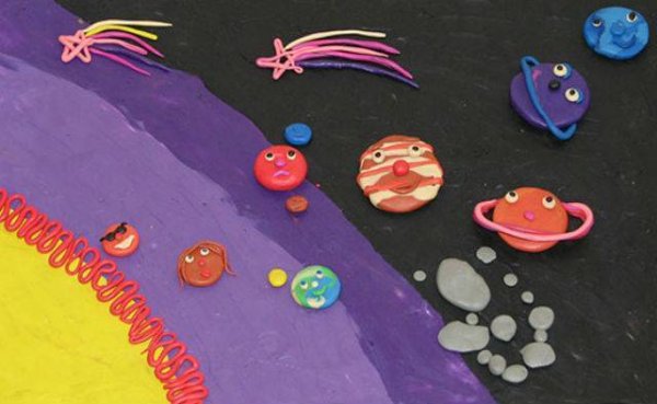 Пластилинография планеты солнечной системы для детей