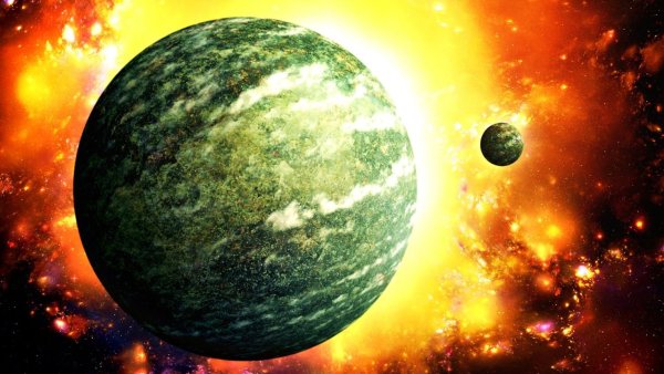 Креативный рабочий стол Планета